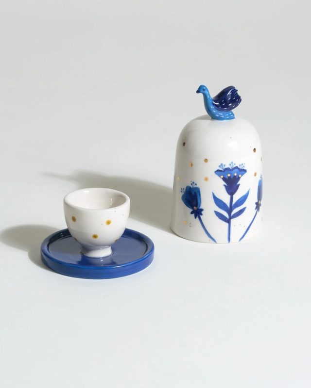 65th Anniversary Gifts - Rosa Stoneware Egg Cup