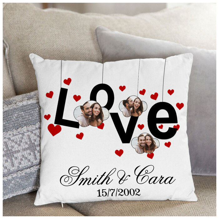 65Th Anniversary Gifts - Personalised Anniversary Cushion