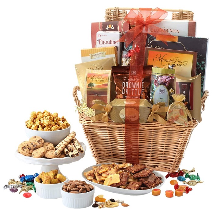 65th wedding anniversary gift - Broadway Deluxe Chocolate Gift Basket