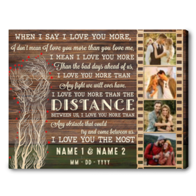 thoughtful gift for her personalized print canvas