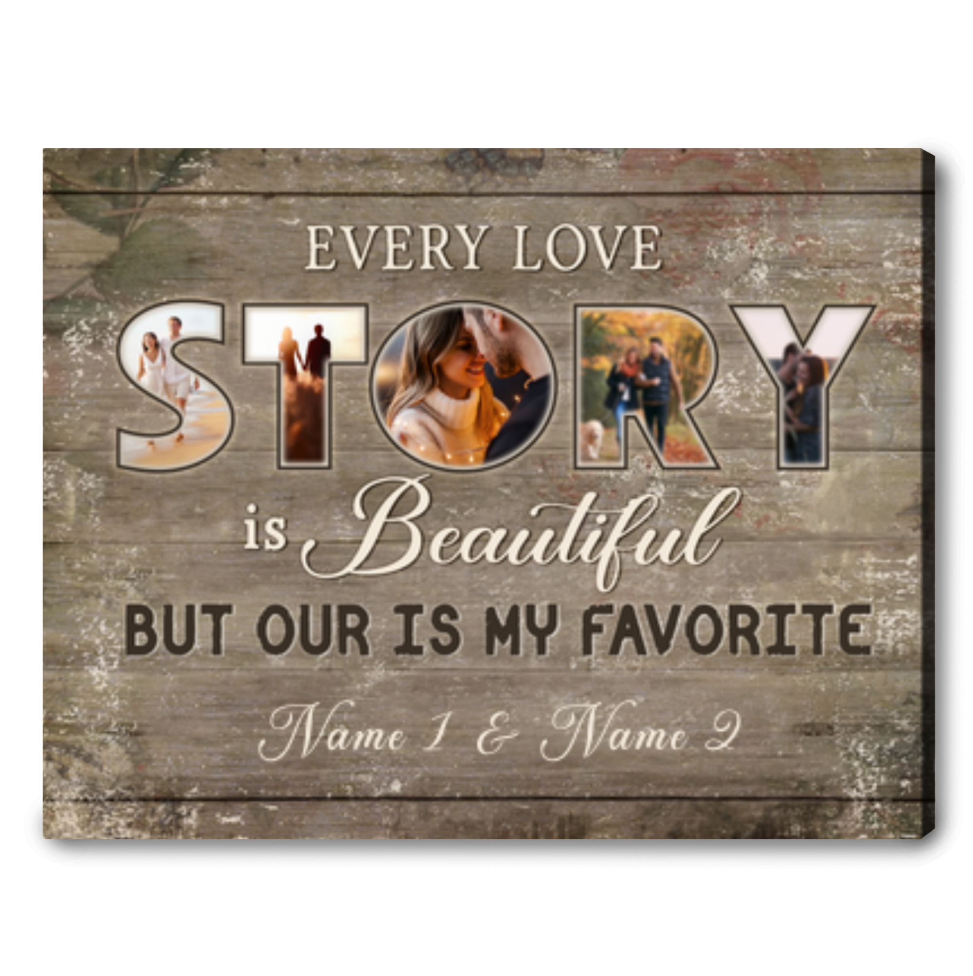 8th Wedding Anniversary Gifts For Husband For Wife Custom Anniversary Gifts  Ohcanvas - Oh Canvas