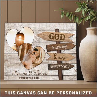 thoughtful gift for husband on wedding anniversary couple photo gift canvas wall art 03