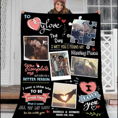 Cute Gift For Girlfriend Personalized Gift For Wife Quality Fleece Blanket