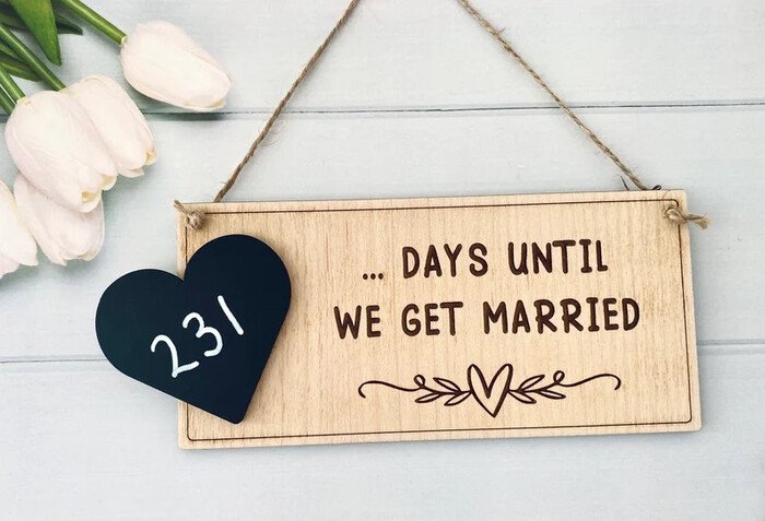 Countdown Wedding Chalkboard