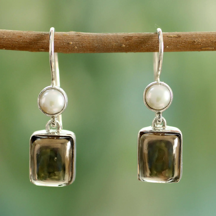 Smoky Quartz Earrings - Gifts For 70th Wedding Anniversary