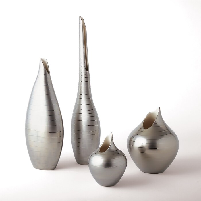 Platinum Vases - 70th Anniversary Gifts