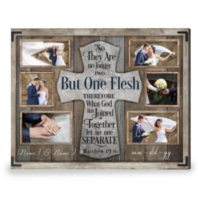 Meaning Personalized Gift For Wedding For Anniversary Photo Collage Canvas Print