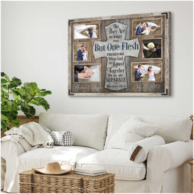 Meaning Personalized Gift For Wedding For Anniversary Photo Collage Canvas Print