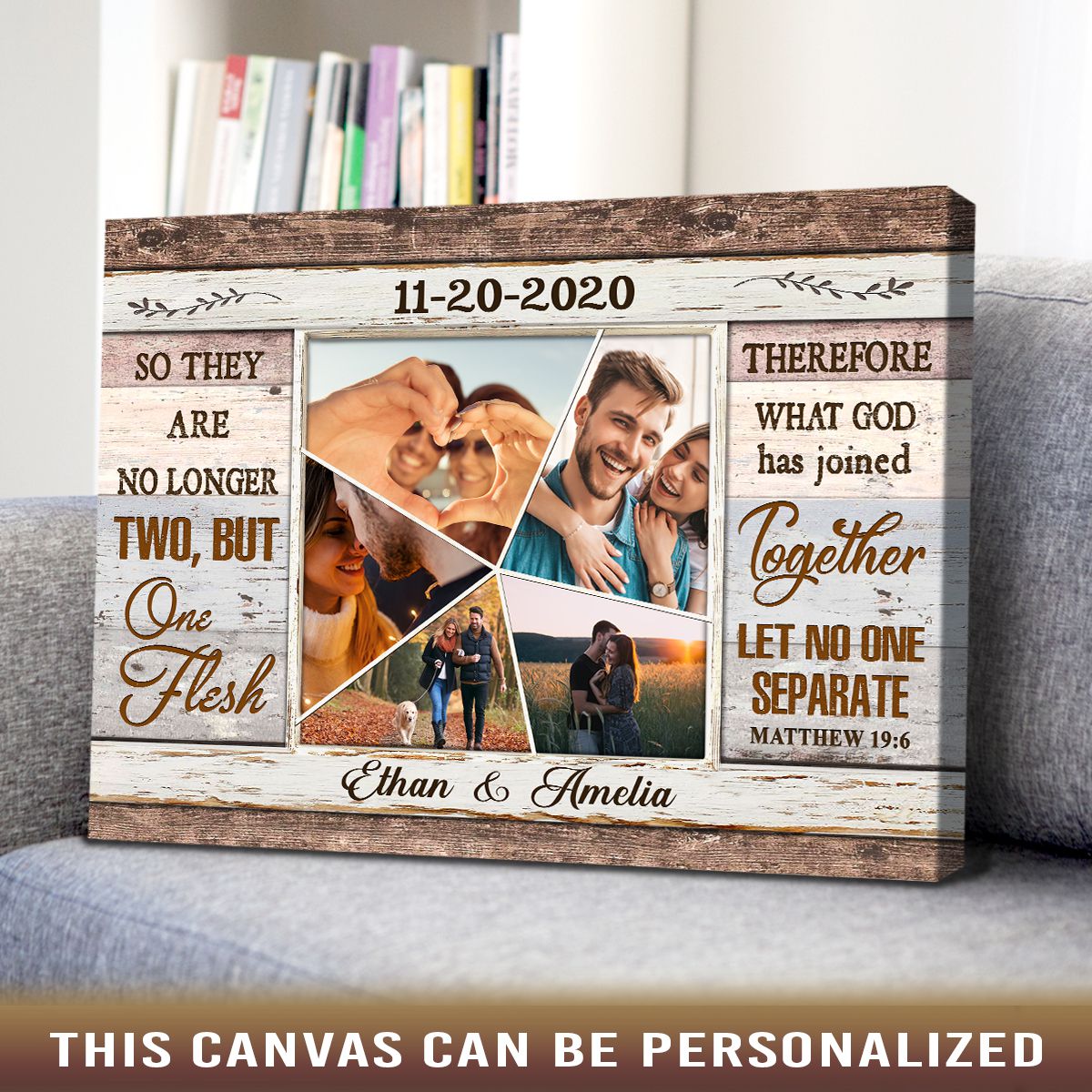 Unique Gifts For Couples Who Have Everything Personalized Couple Photo  Collage Canvas Print - Oh Canvas