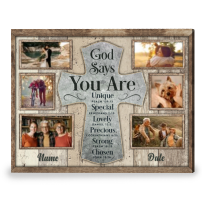 Personalized Family Christian Wall Art Best Christian Gift Canvas Print