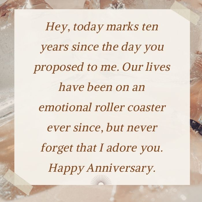 Funny 10 Year Anniversary Quotes That Are Sure To Get Laugh