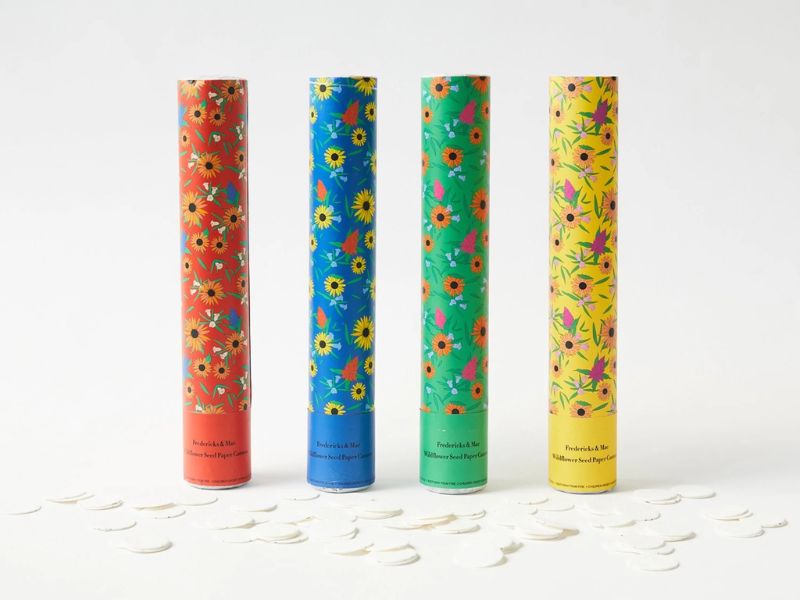 Wildflower Seed Paper Cannon