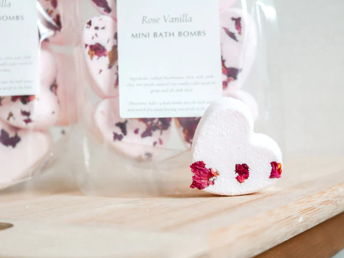 Rose Bath Bomb Favors - Cheap Bridal Shower Favors