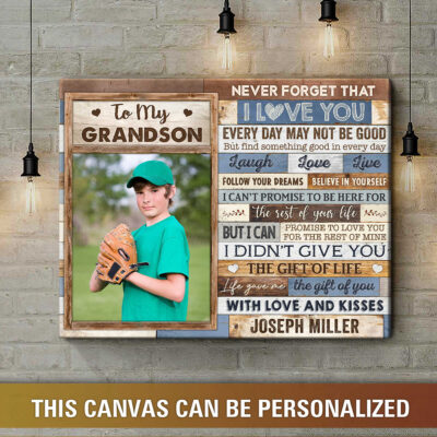 best gift ideas for grandson from grandma print canvas 01
