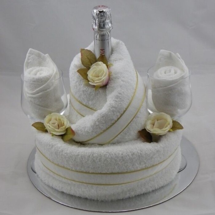 Bridal Shower Towel Cake