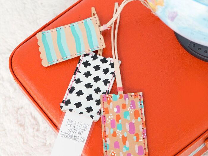 DIY Luggage Tags