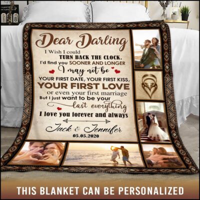 Custom Photos Wedding GIft For A Second Marriage Blanket 01