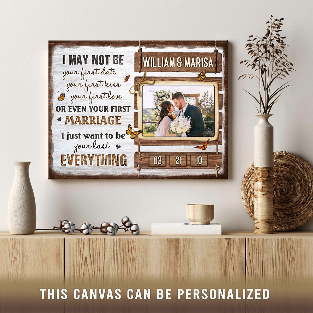 Personalized Wedding Gift For Couple Unique Gift For Newly Married Couple -  Oh Canvas