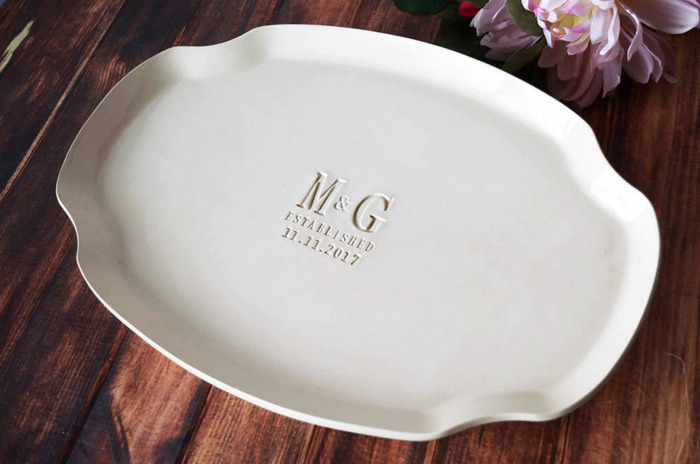 Best Bridal Shower Gifts For The Bride - Custom Platter