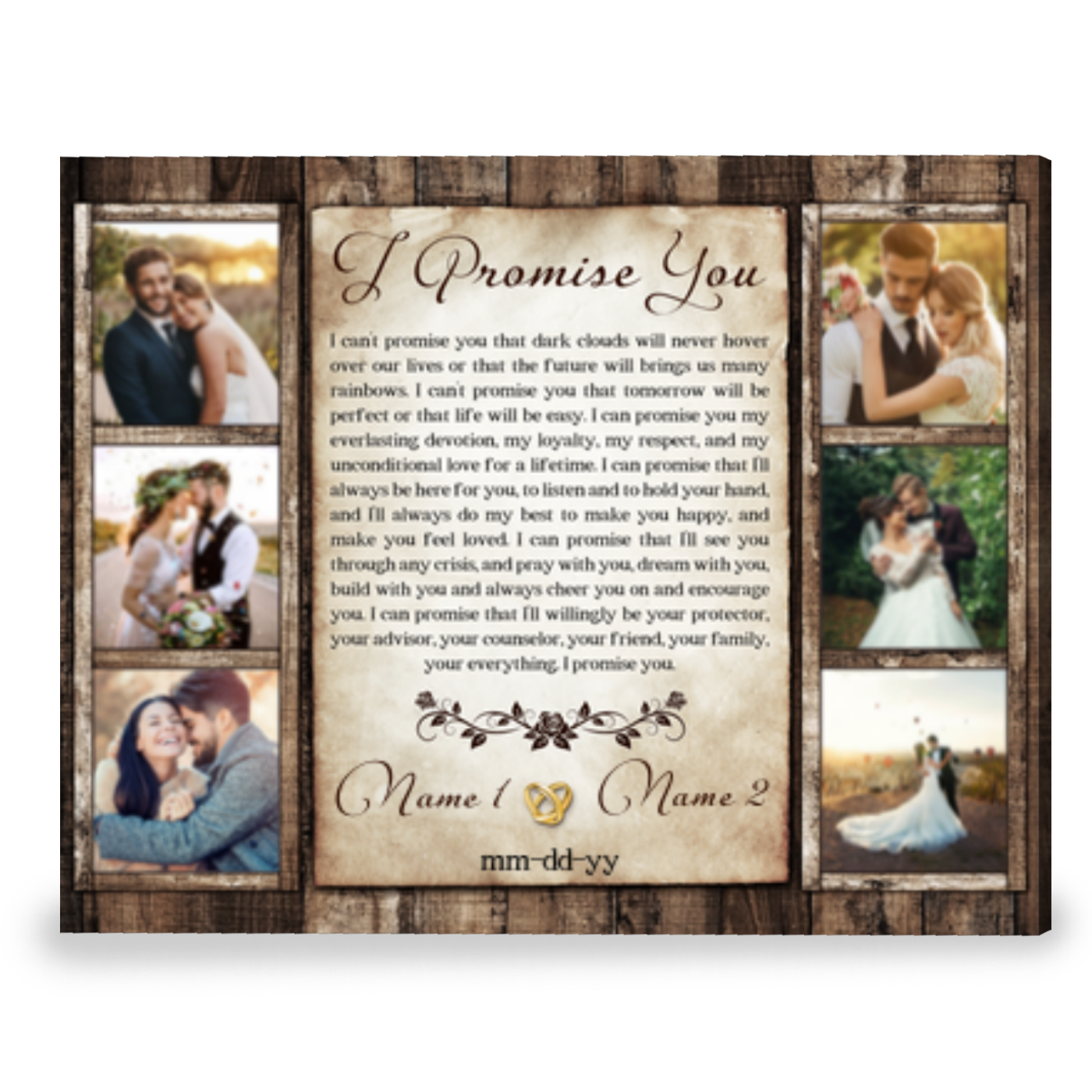 Personalized Anniversary Gift Sentimental Gift For Girlfriend Canvas Print