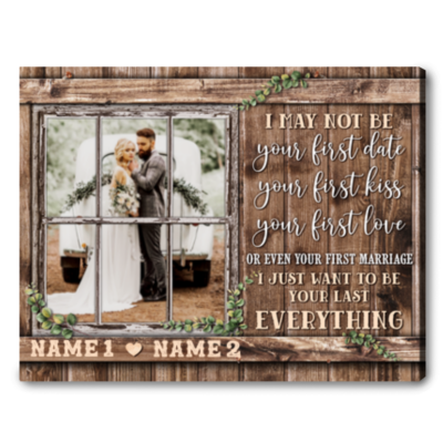 Customized Second Marriage Wedding Canvas Print Gift Ideas