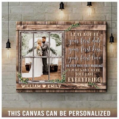 Customized Second Marriage Wedding Canvas Print Gift Ideas 01