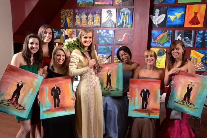 Inexpensive Bachelorette Party Ideas - Group Art Classes