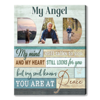 best sympathy gift for loss of dad print canvas