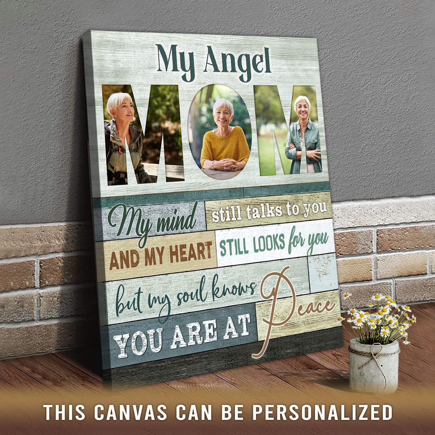 Unique Mom Christmas Gifts Memorial Mom Gifts Personalized Mom Photo  Collage Wall Art - Oh Canvas