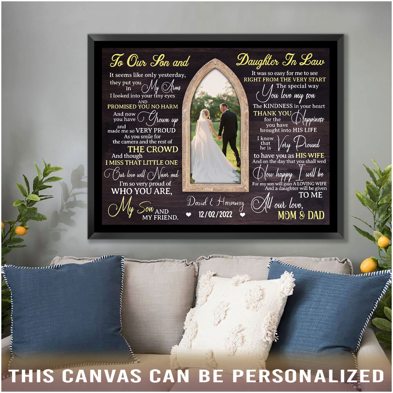The Son I Found in You, Gift for Son-in-Law, Wedding Gift for New Son The Groom from Mother in Law, Picture Frame, 6397ch, Size: 8x8 with Picture