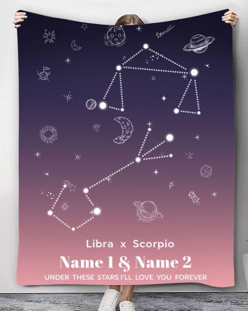 Custom Zodiac Gifts Personalized Zodiac hotsell Map Blanket Birthday Blanket Astrology Gift Customized Constellation Blanket Astrology Blanket