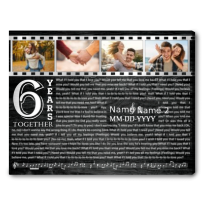 Customized 6 Year Anniversary Gift For Couple Wedding Anniversary Gifts For Wife For Husband Ideas