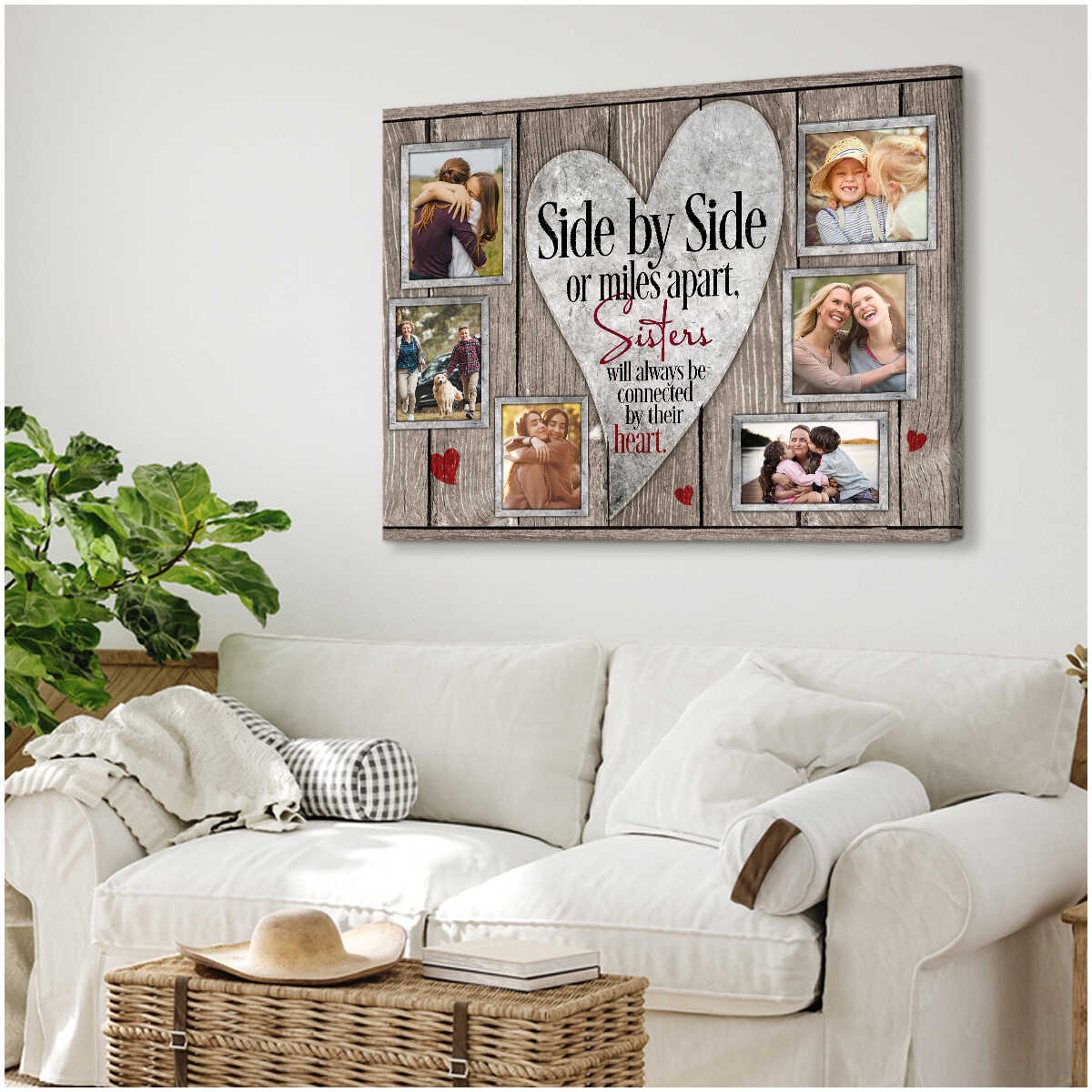 Personalized Wrapped Canvas - Gift for Mom, Gift for Sisters