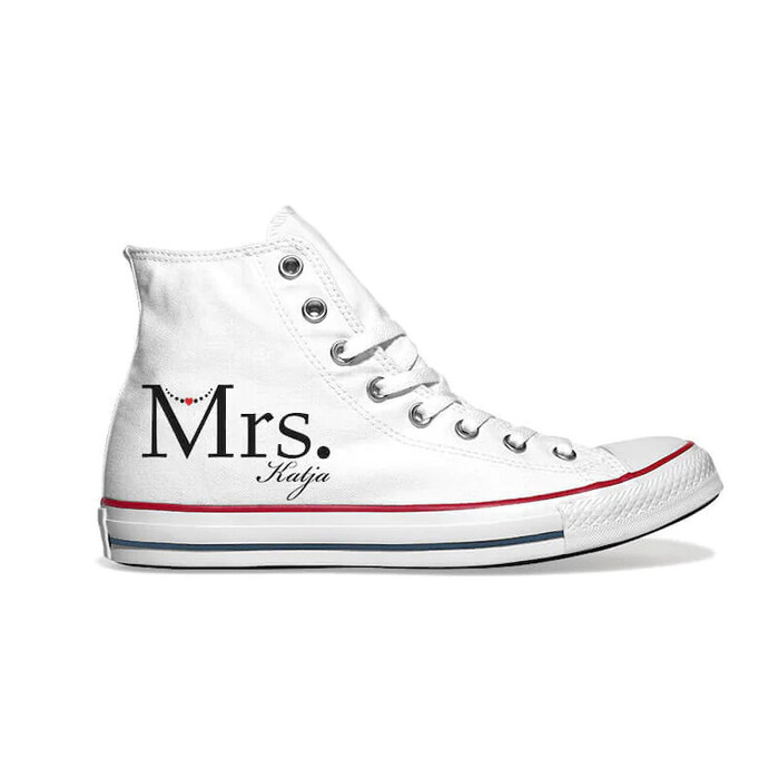 Mrs. Converse Chucks - personalized bridal shower gifts