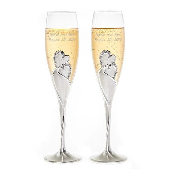 Pair of Champagne Flutes 