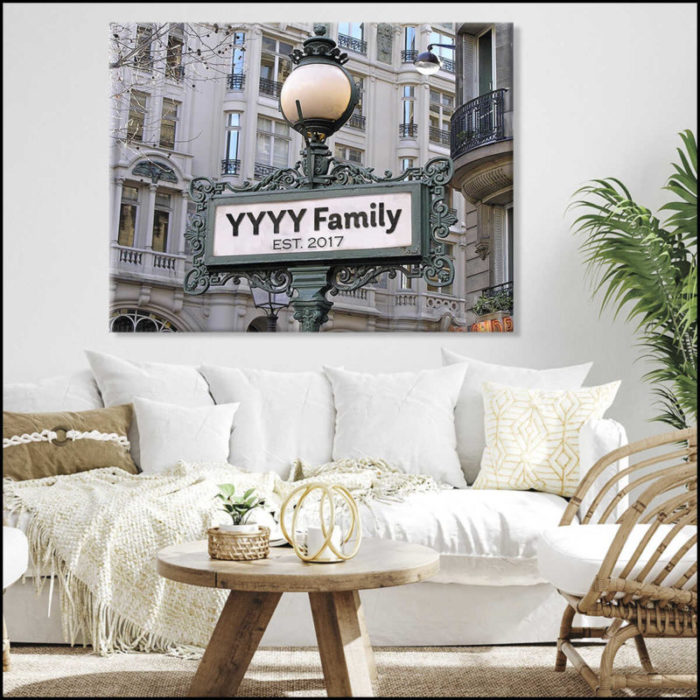 Custom Street Sign Canvas Print