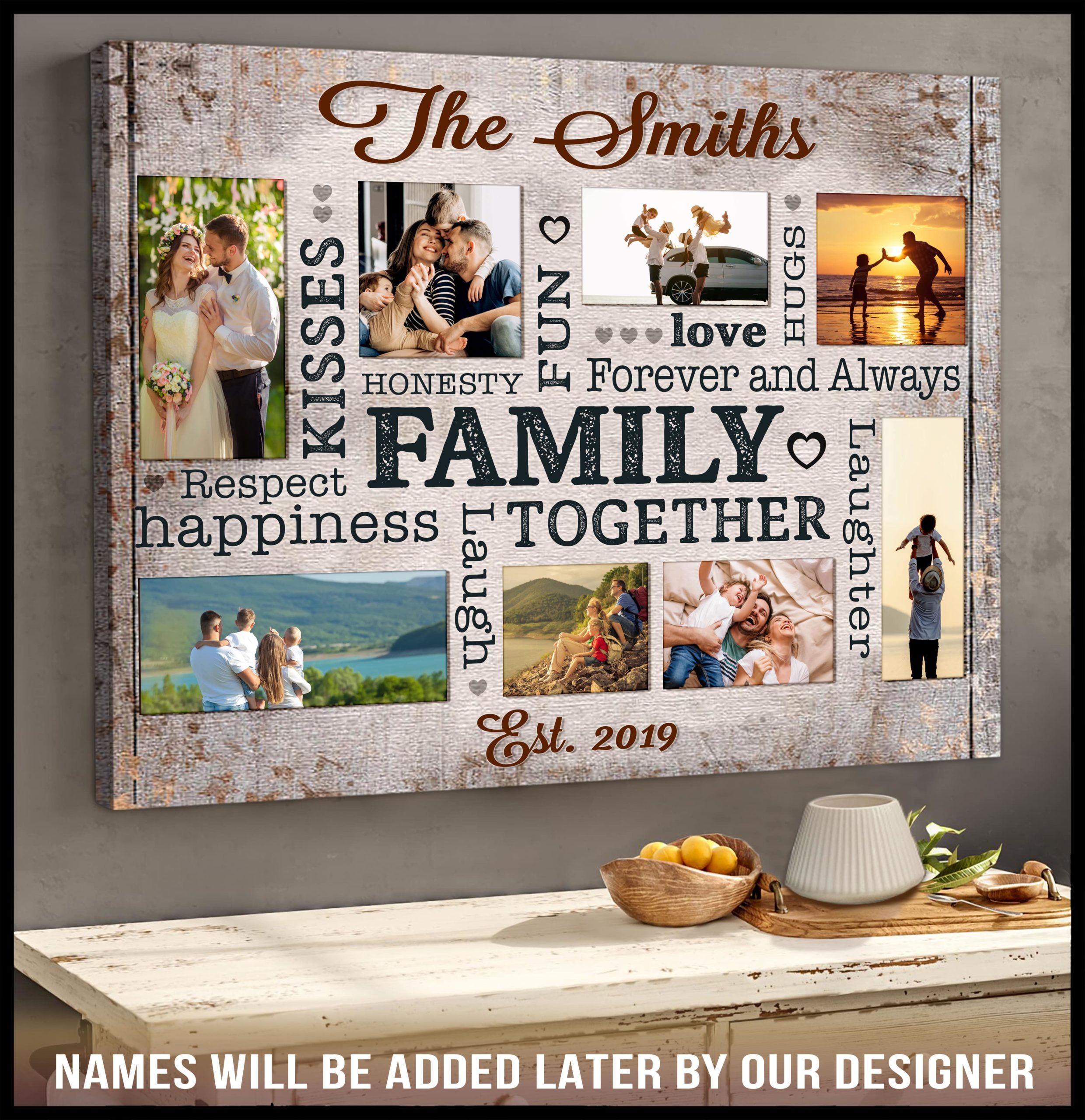 family photo wall collage ideas personalized family gift 04