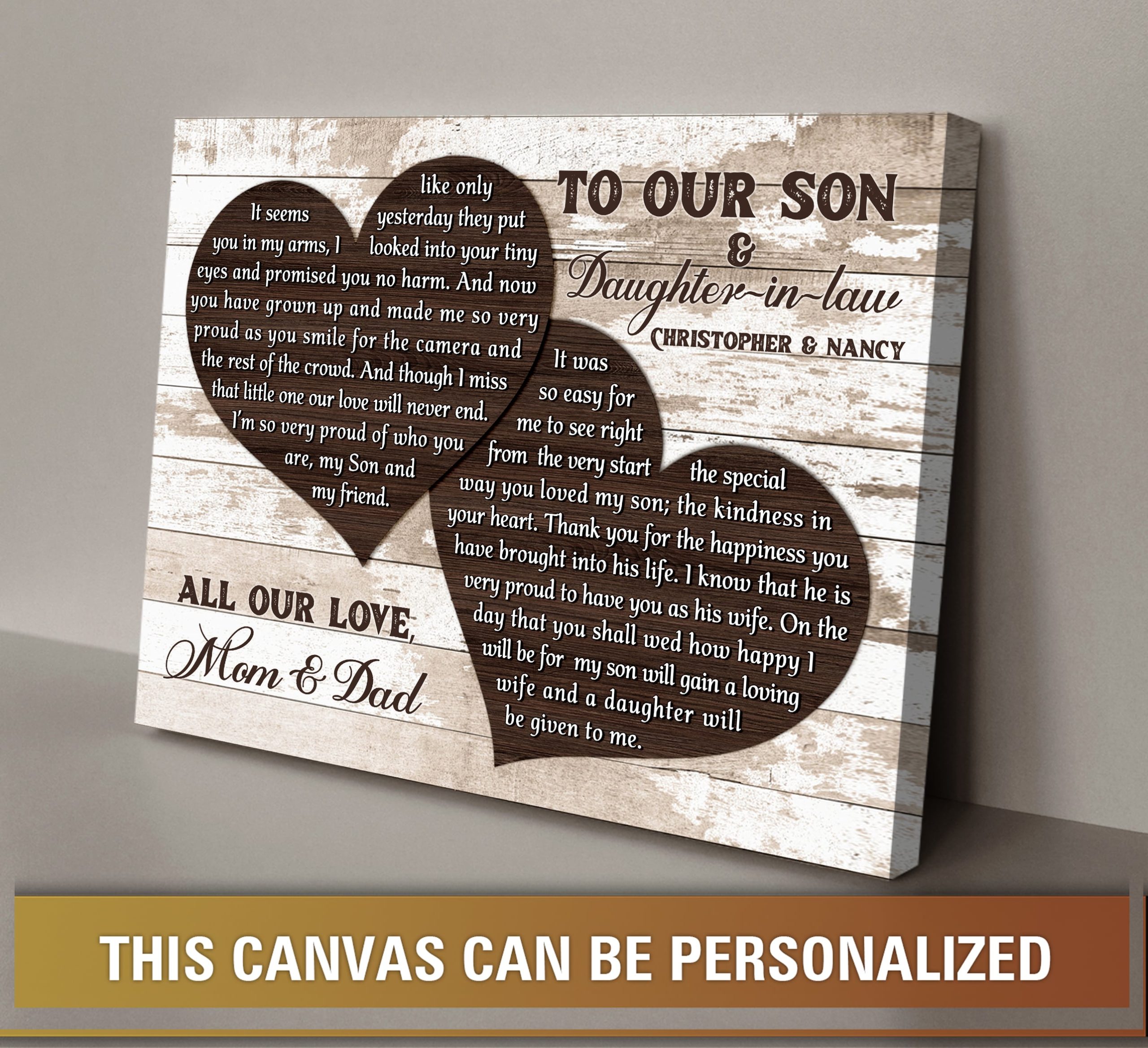wedding gift for son and daughter in law personalized gift 02
