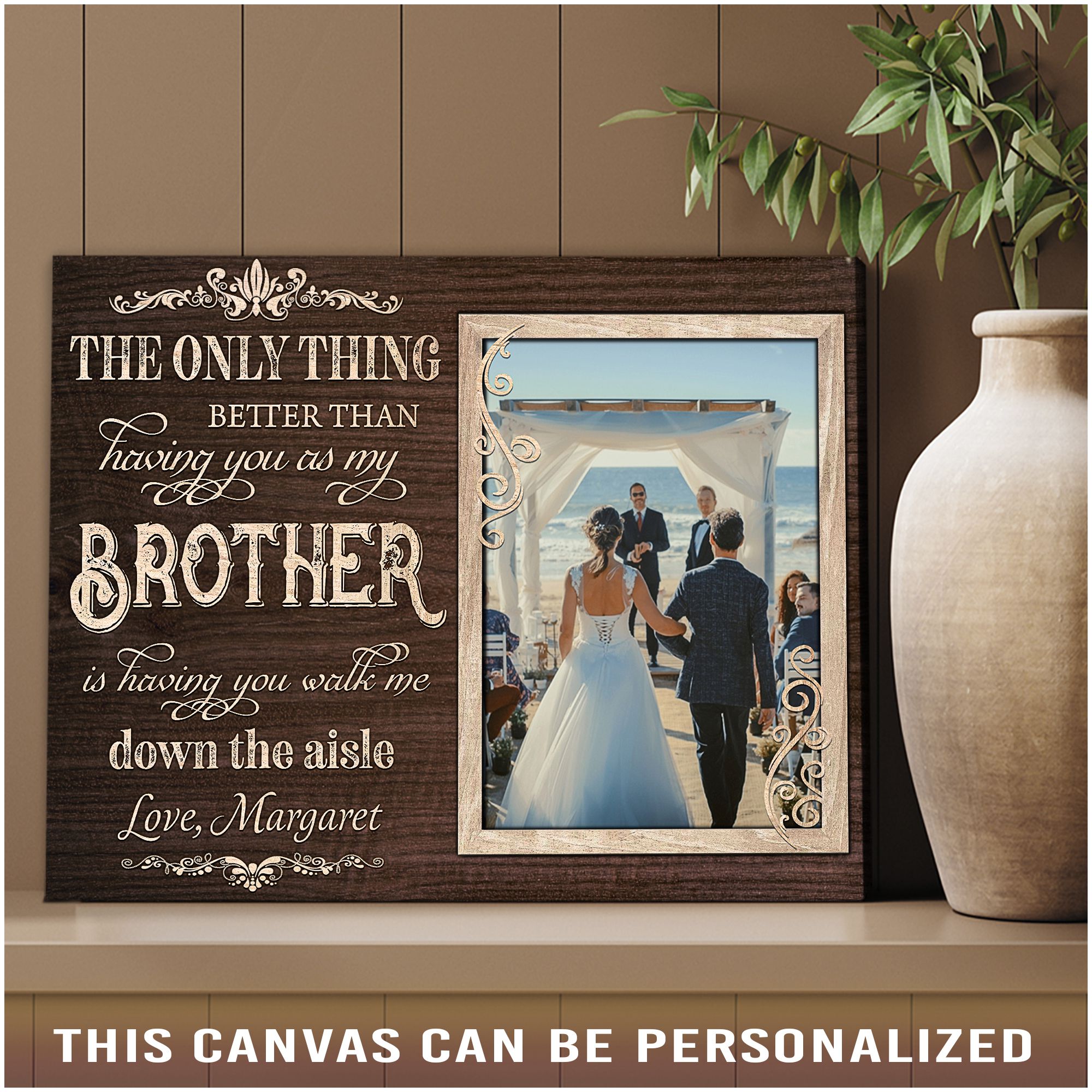 Personalized Wedding Gift, Wedding Gift for Brother, Wedding Gift for –  Letter Art Gifts