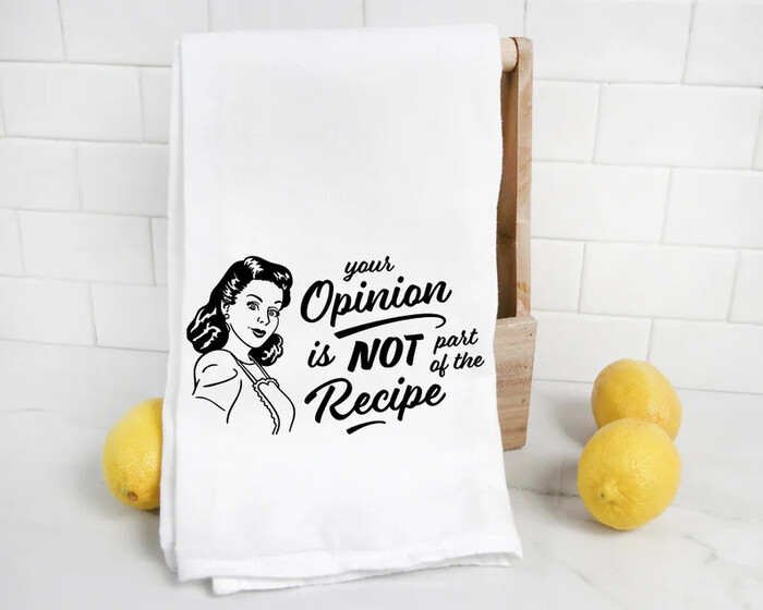 Funny Tea Towels Gift for Foodie Unique Kitchen Towel Gift for Wedding  Shower Funny Hostess Gift Funny Kitchen Decor 