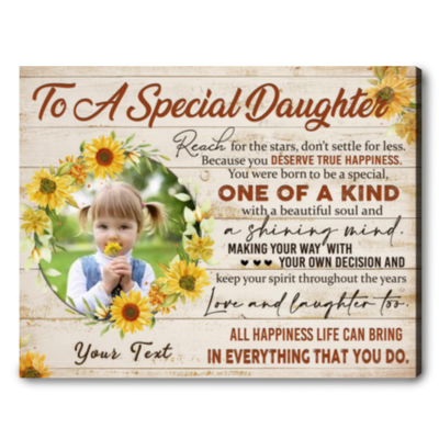 unique gifts for daughter from mother personalized print canvas