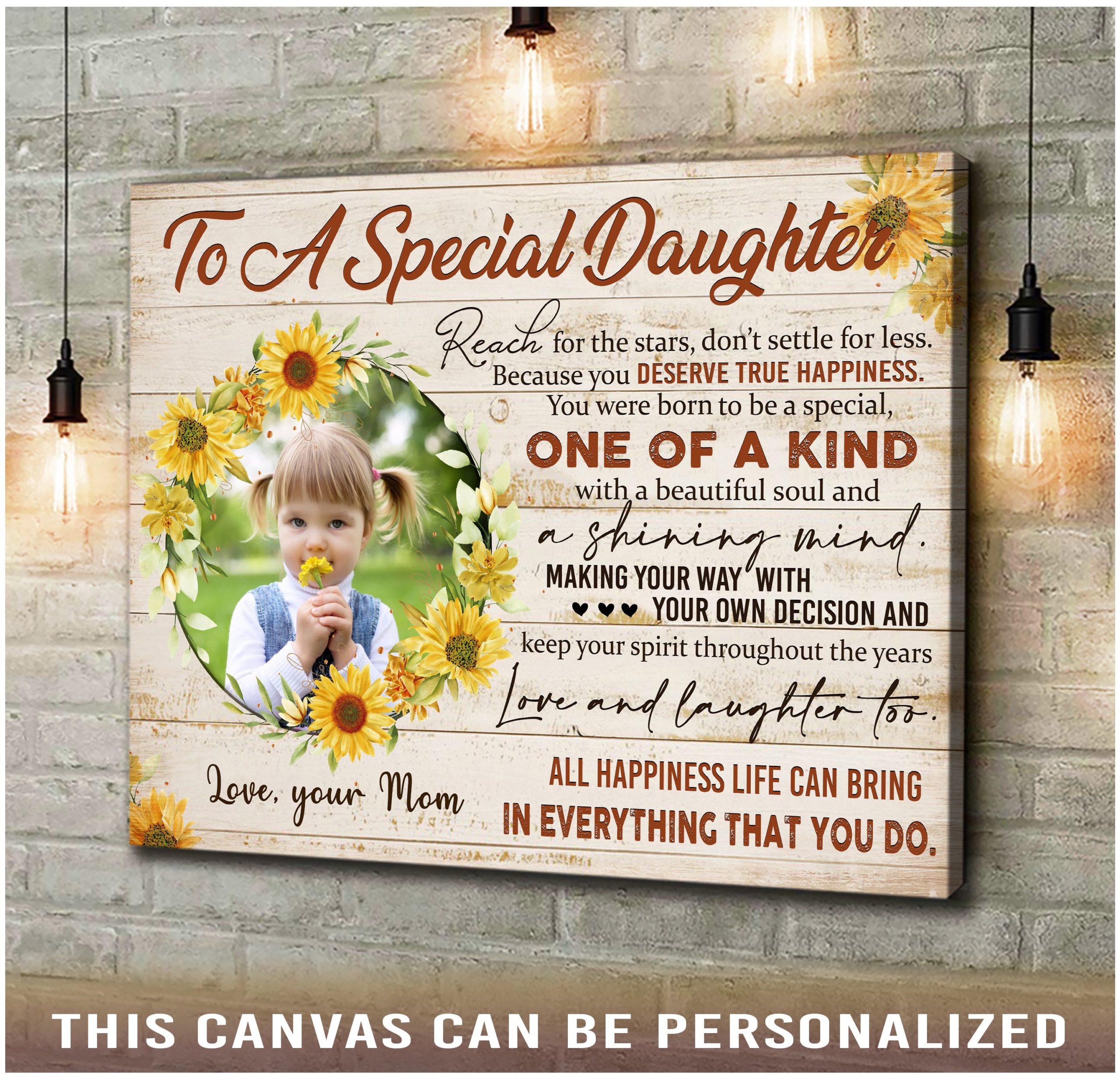 unique gifts for daughter from mother personalized print canvas 01