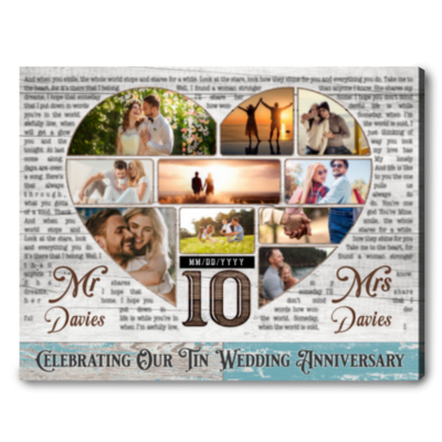 10 years wedding anniversary gift ideas for couple happy 10th wedding anniversary for him for her 01