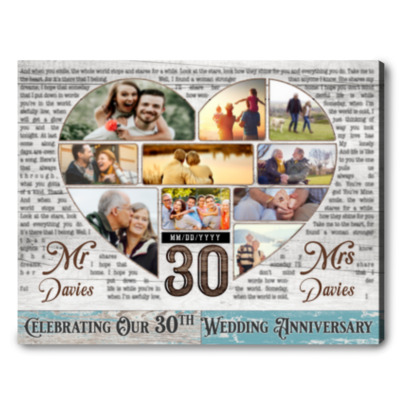 30th wedding anniversary gift for parents unique gift for parent on 30th wedding anniversary 01
