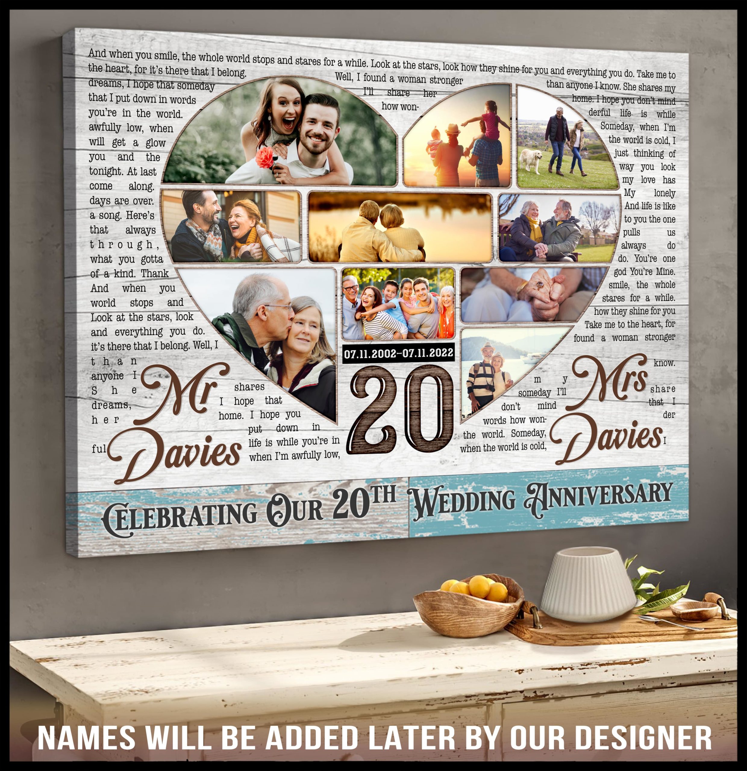 Special 10th Anniversary Gift Husband Wife Personalised Insert – GiftGeeza-pokeht.vn