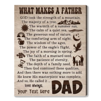 christmas gift for dad from daughter thoughtful gift for dad wall art decor 01
