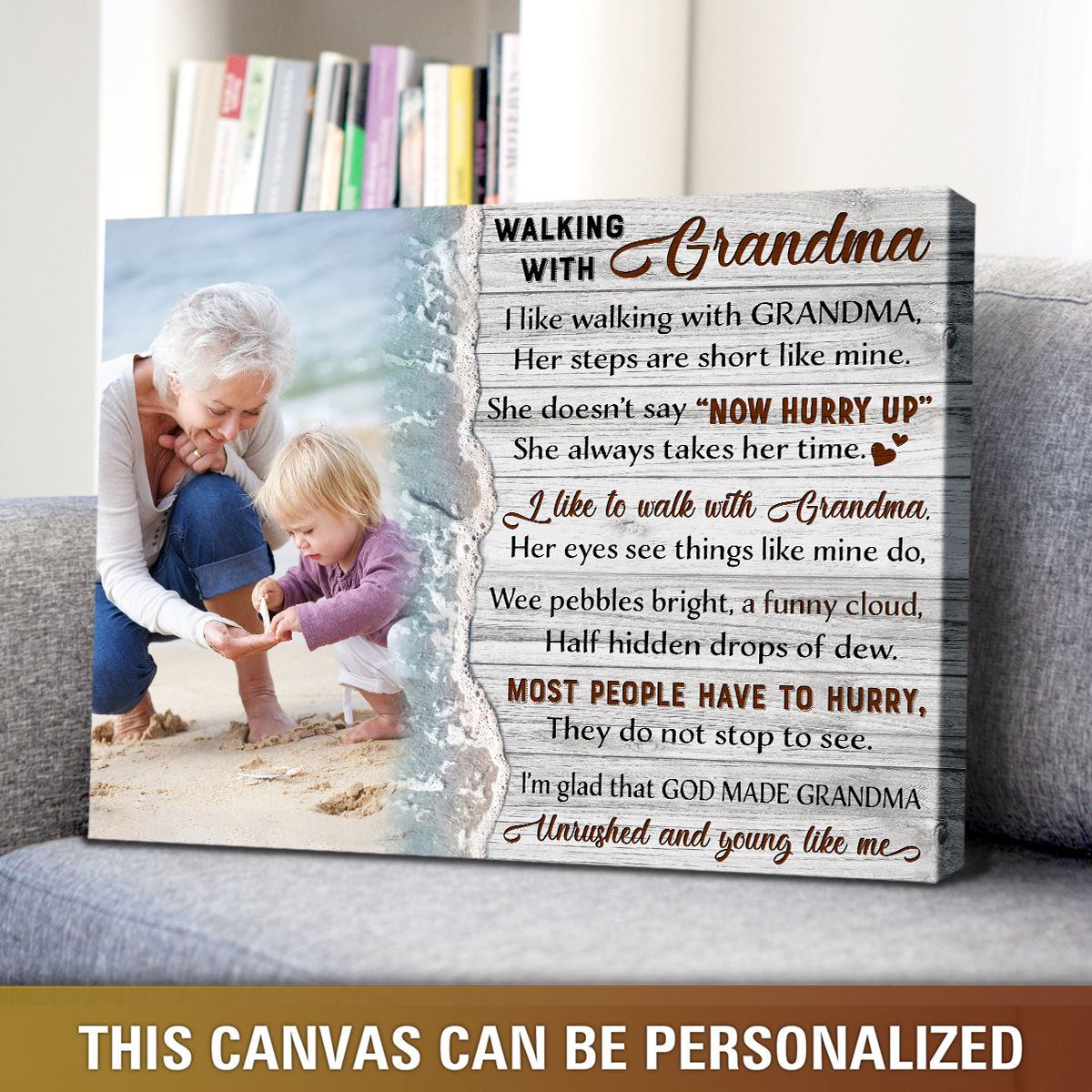 Grandma Christmas Gift Idea Personalized Gifts For Grandma Birthday - Oh  Canvas