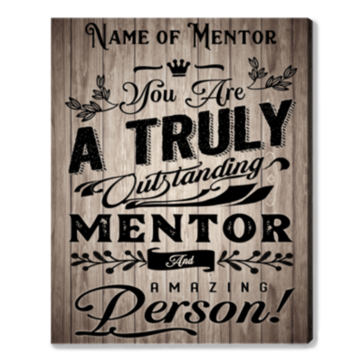 teacher mentor gift thank you gift for mentor custom outstanding mentor canvas print 01