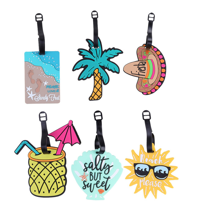 Tropical Luggage Tags - bridal shower gifts for guests