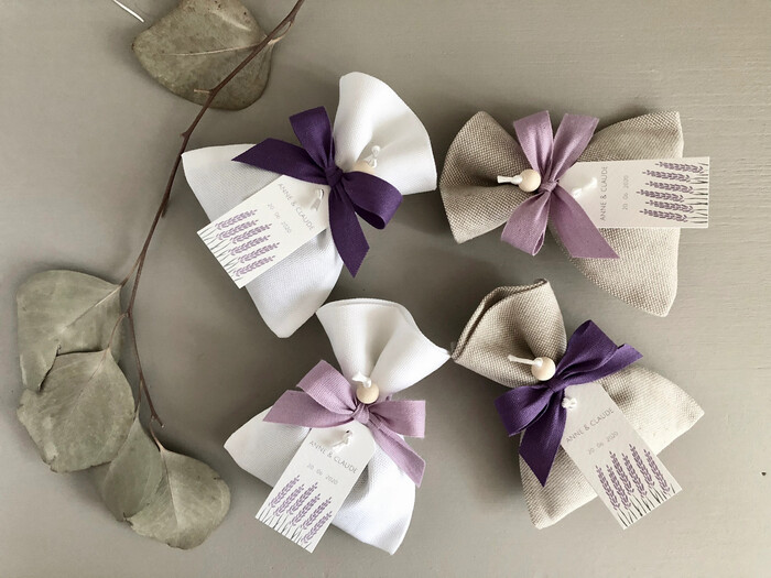 Cotton Lavender Sachets - bridal shower favor ideas for guest